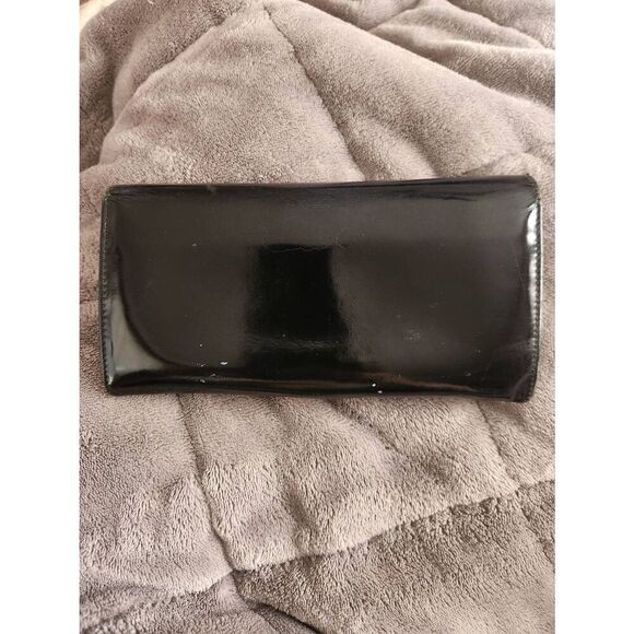 Salvatore Ferragamo Clutch Envelope Wallet Black Leather Gancini Buckle.  AQ2201 - Picture 3 of 6